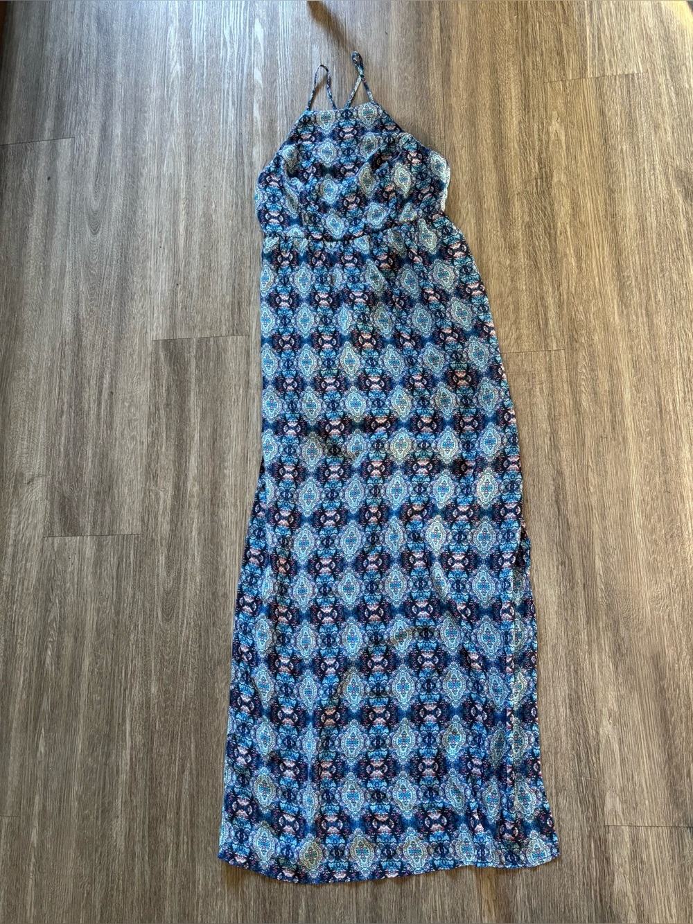 Emerald Sundae Navy & Blue Medallion Maxi Dress